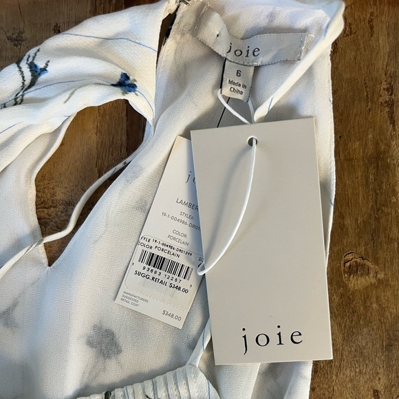 Joie Size 6 White and bluebell flower dress, never worn - Picture 2 of 4